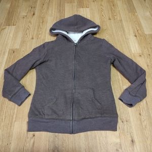 Sherpa lined size lg zip up hoodie
